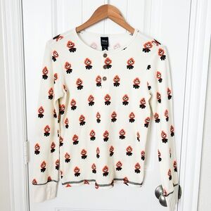 Disney The Nightmare Before Christmas Jack Skellington Waffle Knit Top Small